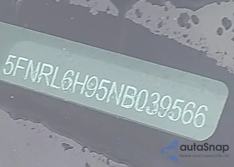 2022 Honda Odyssey Elite из США, поврежденный, VIN 5FNRL6H95NB039566